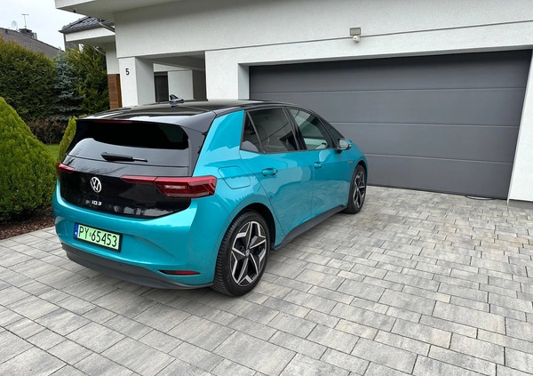 Volkswagen ID.3 cena 91900 przebieg: 74000, rok produkcji 2021 z Poznań małe 56